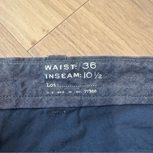 J Crew 10.5” Stretch Chino Shorts For Men Size 36 Gray Neutral Casual Golf Polo - Picture 4 of 14